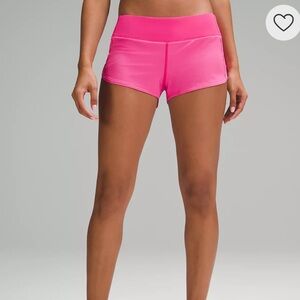Lululemon Athletica Speed Up High Rise Lined Shorts.